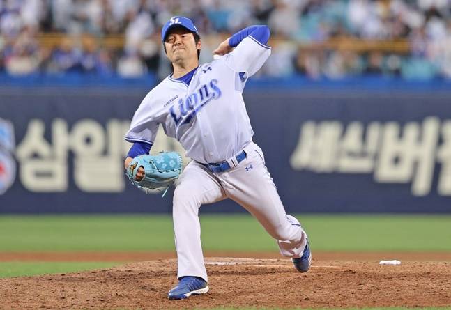 백정현. /사진=삼성 라이온즈 제공
