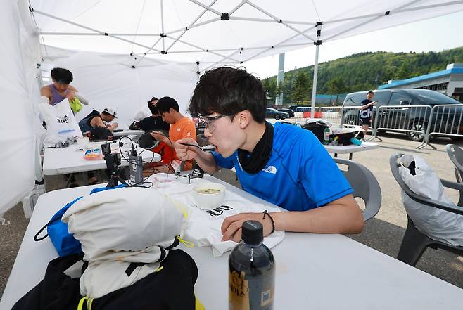 국밥으로 탄수화물 보충