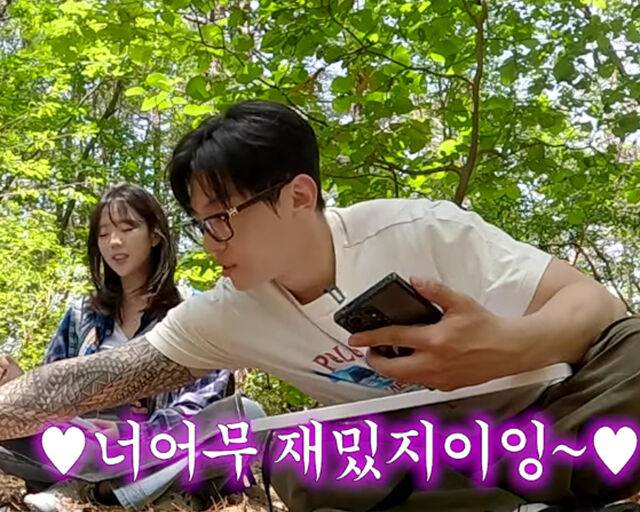 기안84, 덱스, 지예은이 청계산에서 그림을 그렸다. / 유튜브 '인생84' 캡처