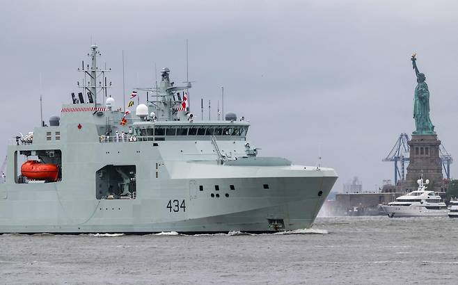 미국 뉴욕 자유의 여신상 주변 전경. [AFP]