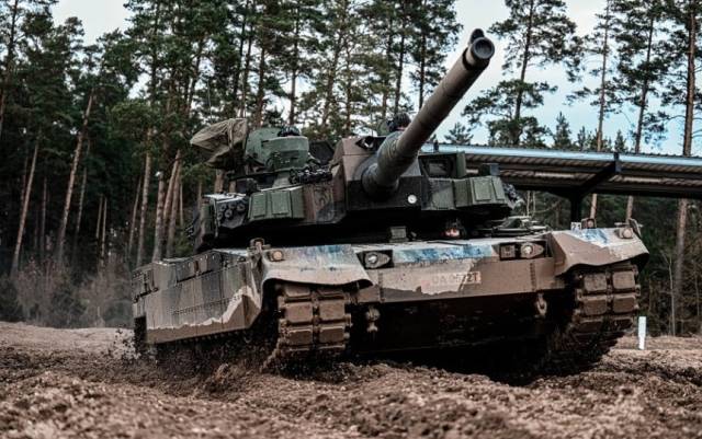 폴란드군이 운용 중인 현대로템의 K2 블랙팬서(Black Panther) 전차. 사진 제공=폴란드 국방부