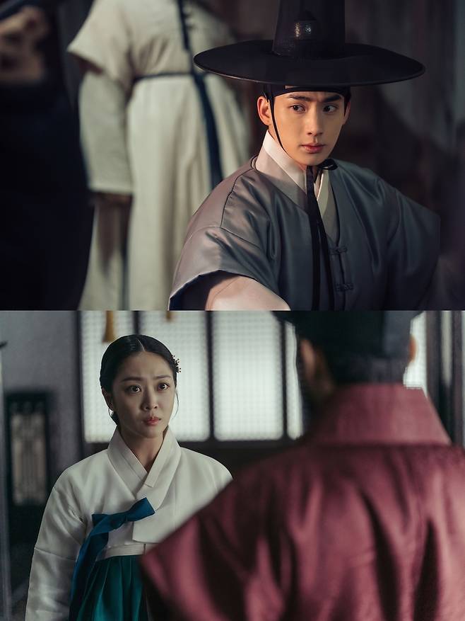 ‘탄금’ 속 정가람(위)과 조보아.