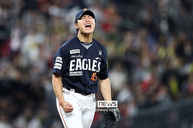 ▲ 올 시즌 개막 이후 꾸준히 활약하며 한화 구단의 미래로 떠오른 1라운더 정우주 ⓒ곽혜미 기자