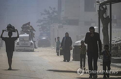 가자지구 주민들 [EPA 연합뉴스 자료사진. 재판매 및 DB 금지]