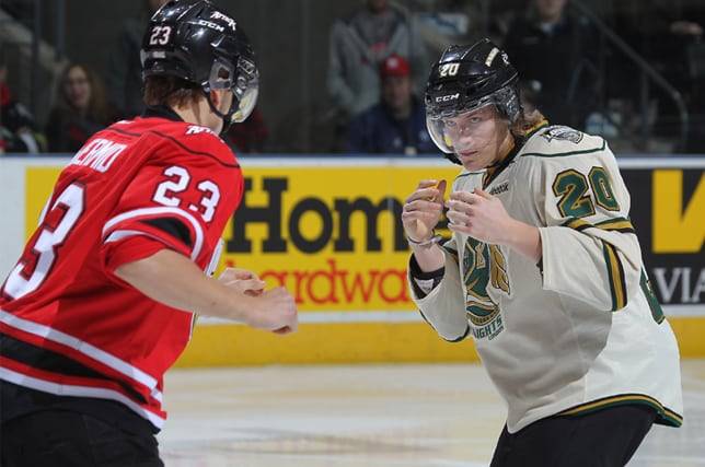 (NHL에서 일어난 선수들 간의 1:1 싸움 | Photo credit=The Hockey News)