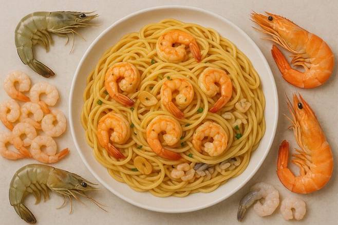 새우는 죽으면 내장에서 소화효소가 흘러나와 살 조직을 분해한다. 이 효소는 살을 무르게 하고 식감을 퍽퍽하게 만든다. 새우의 내장기관은 대가리에 몰려있다. [사진=AI 이용해 생성]