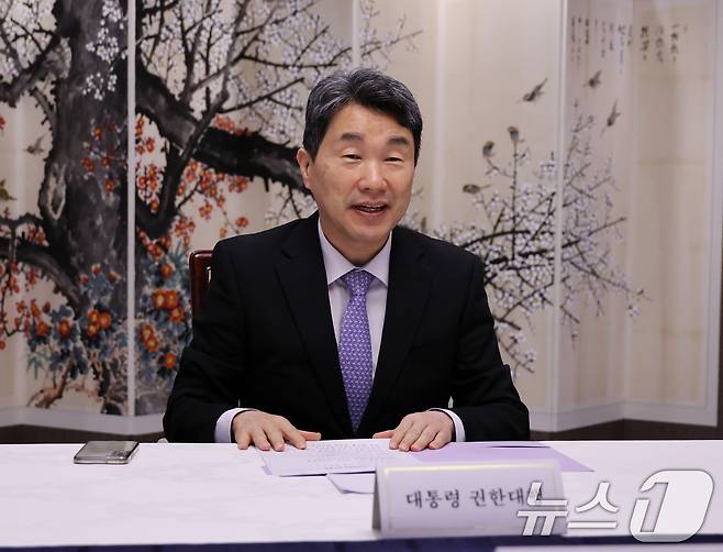 이주호 대통령 권한대행 부총리 겸 교육부 장관이 26일 서울 종로구 정부서울청사에서 열린 경제안보전략 간담회에서 발언하고 있다. (교육부 제공, 재판매 및 DB 금지) 2025.5.26/뉴스1 ⓒ News1 임세영 기자