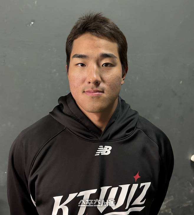 KT 안현민이 인터뷰에 임하고 있다. 수원 | 박연준 기자 duswns0628@sportsseoul.com