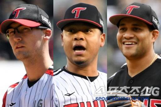 LG 코엔윈, 에르난데스, 치리노스. 스포츠조선DB