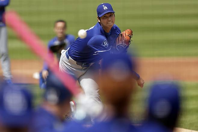 투구하는 오타니 쇼헤이. AP연합뉴스