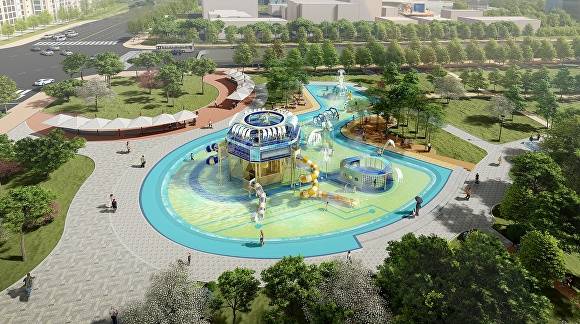 오창 각리근린공원 물놀이장 조감도. [사진=청주시]