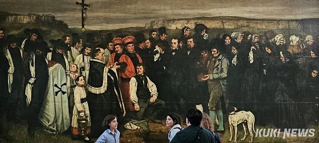 구스타브 쿠르베, 오르낭의 매장, 1849~1850, 오르세 미술관