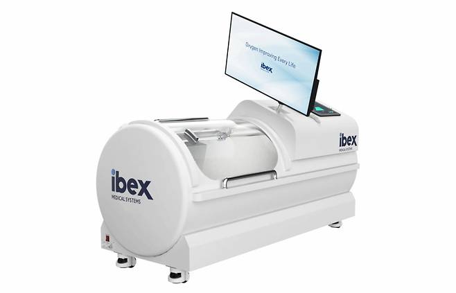 1인용 고압산소챔버 /사진=아이벡스메디칼시스템즈