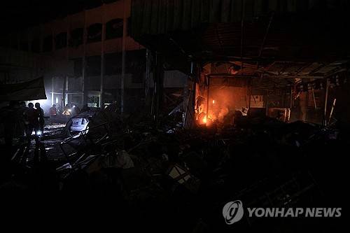 이스라엘, 가자지구 학교 건물 공습 [로이터=연합뉴스]