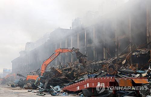 금호타이어 화재 [연합뉴스 자료사진]