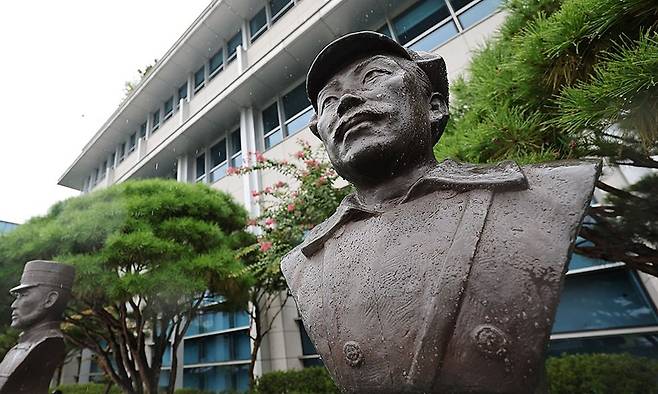 홍범도 장군 흉상. 연합뉴스