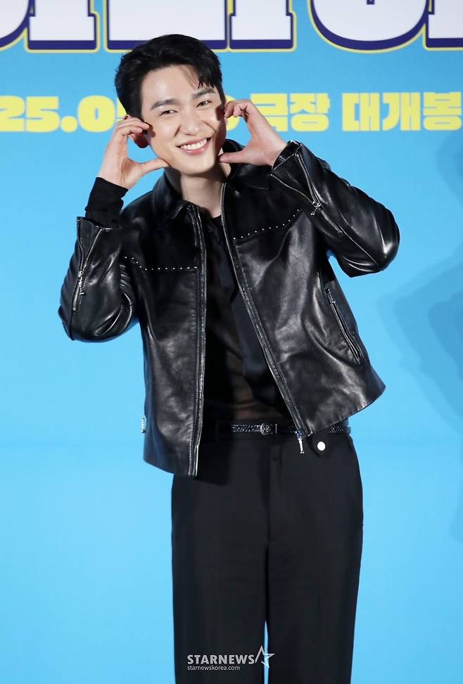 배우 박진영이 12일 오전 서울 광진구 롯데시네마 건대입구에서 열린 영화 '하이파이브'(감독 강형철) 제작보고회에 참석해 포즈를 취하고 있다. /2025.05.12 /사진=김휘선 hwijpg@