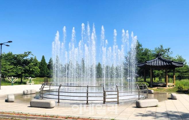 킨텍스 체육공원 분수대.(사진=고양특례시 제공)