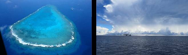 일본 최남단에 위치한 암초인 오키노토리시마((沖ノ鳥島). <출처=일본 국토교통성 관동지방정비국 특정이도항만사무소>