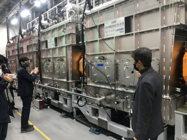 기초과학연구원(IBS) 초전도 가속기 장비.(사진=지디넷)