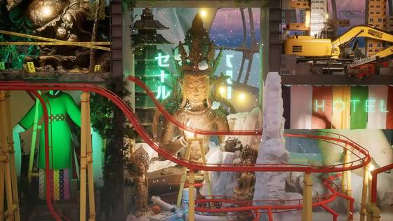 이진준, 해피 뉴 이어 - 온 에어 가든 시리즈(Happy New Year - On Air Garden Series), 2024. 싱글 채널 비디오, 컬러, 사운드, 프로젝터, EEG 장치, 공명 스피커, 시스템 컴퓨터, 4분. 스틸 이미지