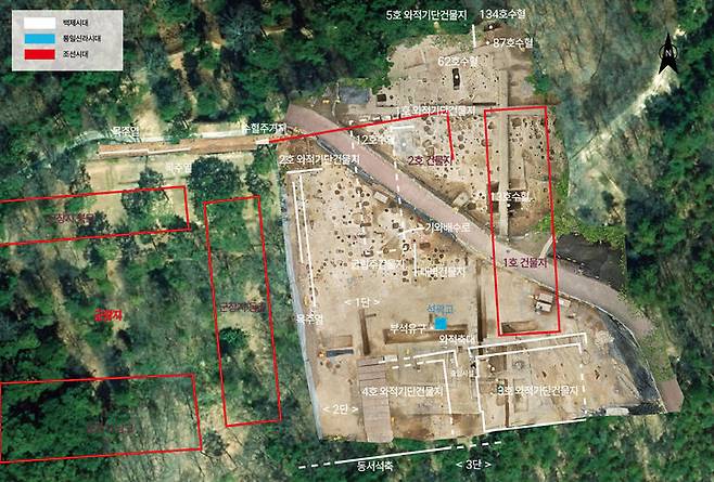 [서울=뉴시스] 부여 부소산성 17차 발굴조사 유구 현황도 (사진=국가유산청 제공) 2025.05.27. photo@newsis.com *재판매 및 DB 금지