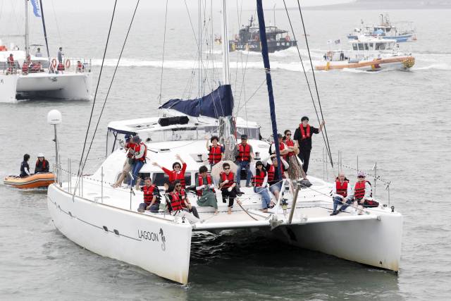 화성 뱃놀이 축제 요트 승선 체험. 사진 제공 = 화성시
