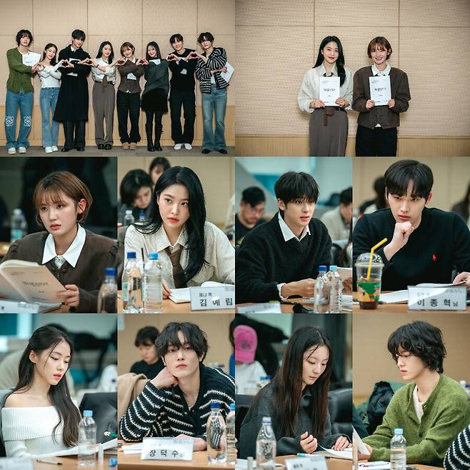 ▲ '청담국제고등학교2' 대본리딩 현장. 제공|와이낫미디어 리안컨텐츠