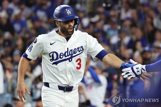 다저스에서 뛸 당시의 크리스 테일러 [EPA=연합뉴스]