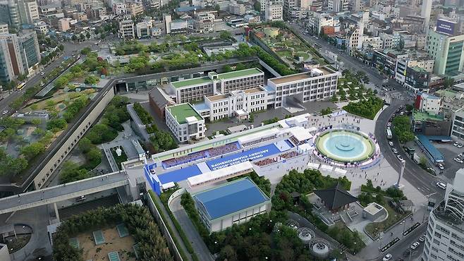 양궁대회 결승 경기장 조감도 [광주세계양궁대회 조직위 제공]