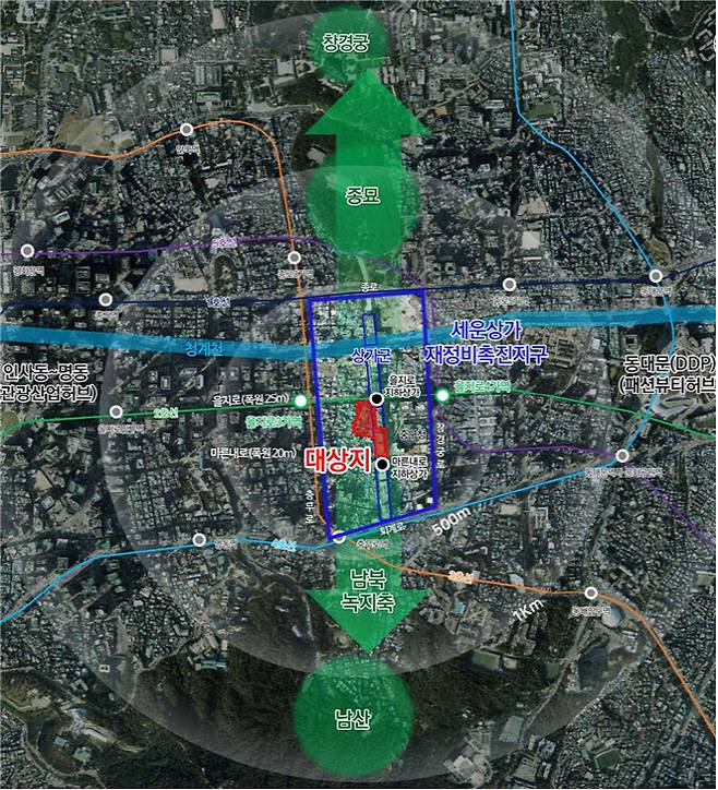 중구 인현동1가 31번지 일대 위치도 (자료=서울시)