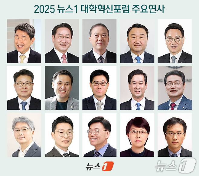 윗줄 왼쪽부터 이주호 대통령 권한대행 부총리 겸 교육부장관, 유정복 대한민국시도지사협의회장, 양오봉 한국대학교육협의회장, 김영도 한국전문대학교육협의회장, 김헌영 라이즈위원회 위원장, 오석환 교육부 차관, 배상훈 성균관대 교육학과 교수, 양제윤 제주특별자치도 혁신산업국장, 송하철 국립목포대 총장, 송승호 충청대 총장, 변기용 고려대 교육학과 교수, 임우택 전국대학교기획처장협의회장, 강성호 한국인문사회연구소협의회장, 윤소영 교육부 지역인재정책관, 김창호 한국연구재단 학술총괄실장 ⓒ News1 이지민 디자이너