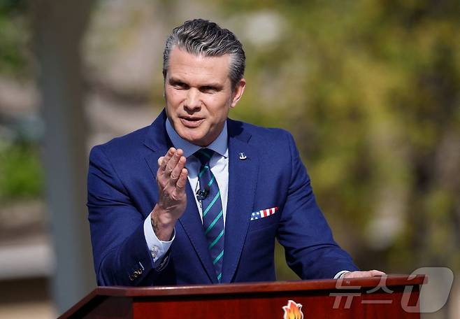 피트 헤그세스 미국 국방장관. 2025.04.24 ⓒ AFP=뉴스1 ⓒ News1 우동명 기자