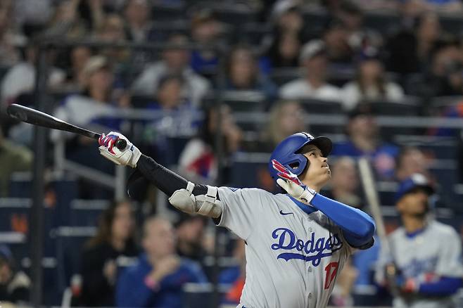 LA 다저스 오타니 쇼헤이가 시즌 20호 홈런 고지에 올랐다. AP연합뉴스