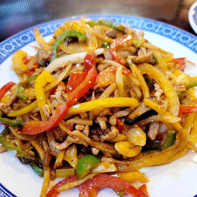 실시간 노총각 고추잡채