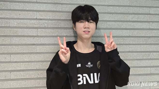 ‘디아블’ 남대근이 28일 오후 5시 서울 종로구 롤파크 LCK 아레나에서 열린 ‘2025 LCK’ 정규시즌 2라운드 DN 프릭스와 경기가 끝난 뒤 쿠키뉴스와 인터뷰하고 있다. 김영건 기자