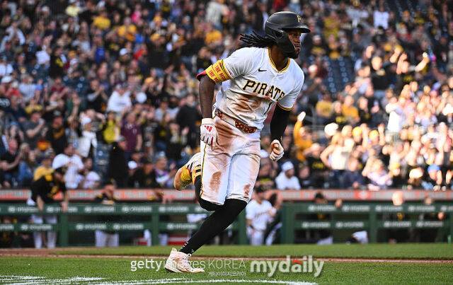 MLB 스탯캐스트 측정 이래 가장 빠른 타구 속도를 기록한 오닐 크루즈. /게티이미지코리아