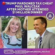 [서울=뉴시스]거액을 내고 도널드 트럼프 미 대통령 모금 만찬에 참석한 뒤 사면받은 폴 왈착과 그의 어머니 엘리자베스 파고. (출처=인스타그램) 2025.5.28.   *재판매 및 DB 금지