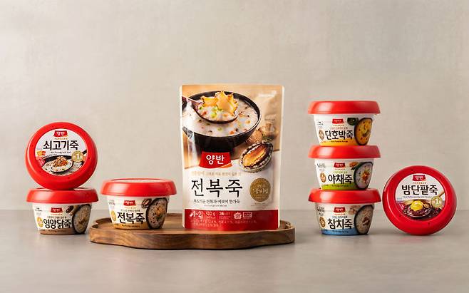 [서울-뉴시스] 동원F&B '양반죽' 제품들.(사진=동원F&B 제공) *재판매 및 DB 금지