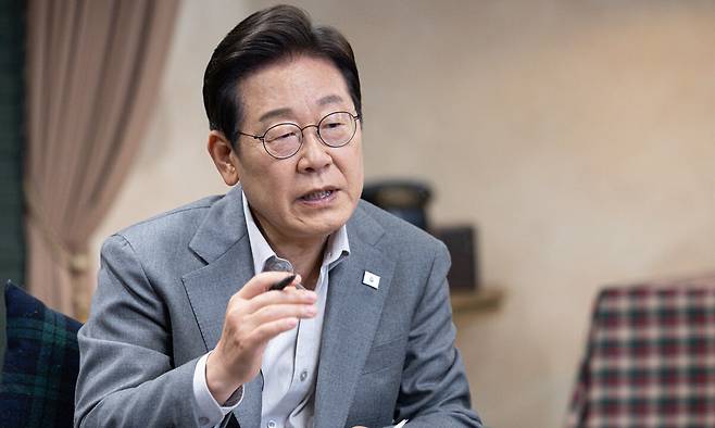이재명 더불어민주당 대선 후보. 뉴스1