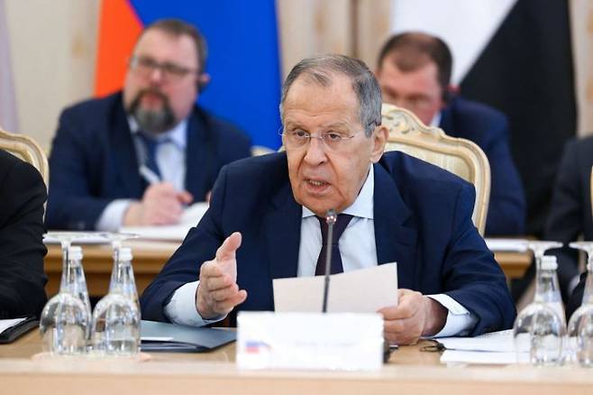 세르게이 라브로프 러시아 외무장관. 연합뉴스