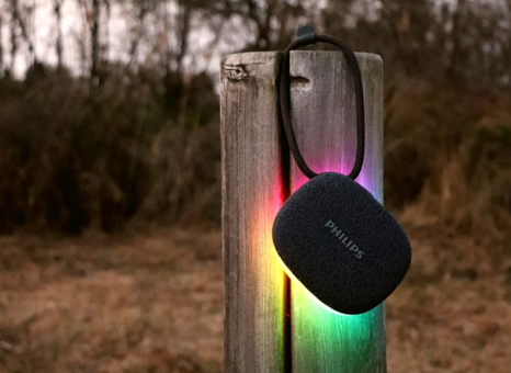 필립스의 레인보우 블루투스 발광다이오드(LED) 스피커