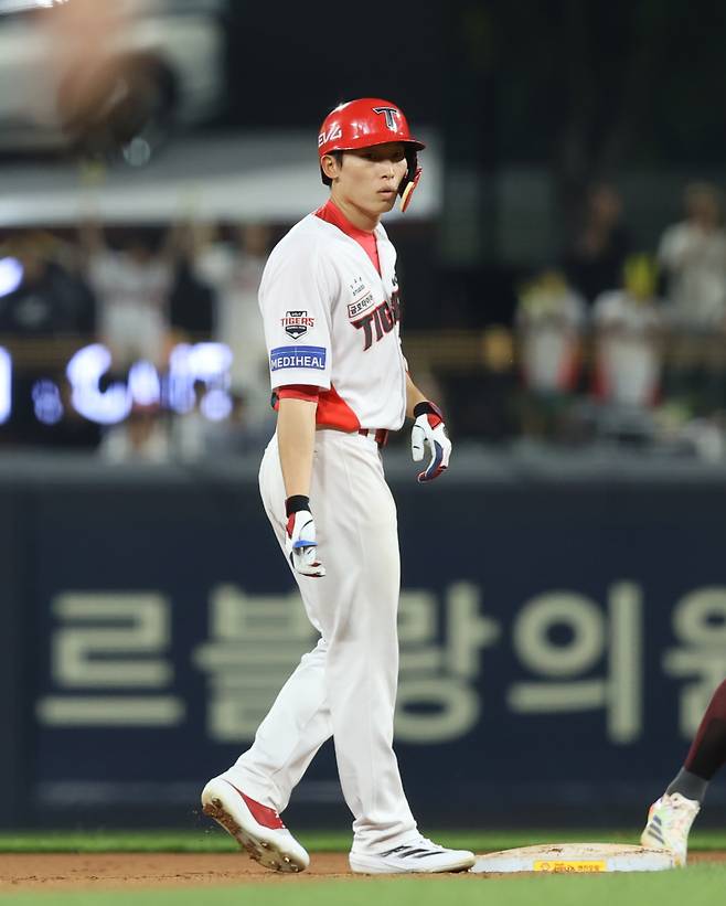 최근 KIA 주전 중견수로 출전 시간을 크게 늘리고 있느 김호령. KIA 제공