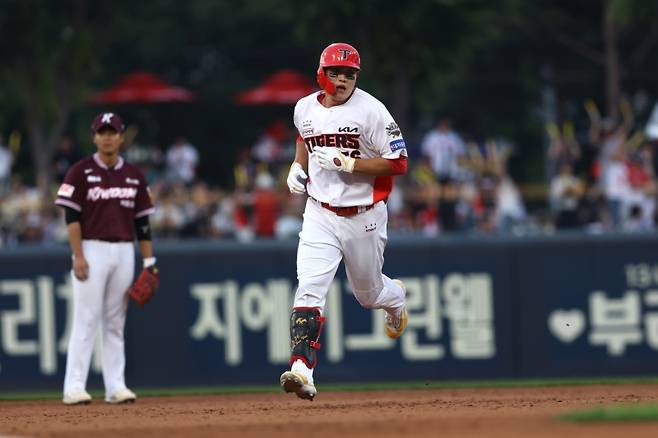 ▲3회말 솔로홈런을 터뜨린 오선우 [KIA타이거즈]