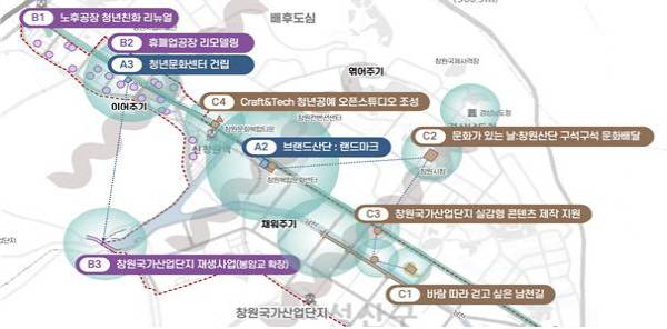 창원국가산단 ‘문화선도 산업단지 조성사업’ 조감도. 산업부 제공
