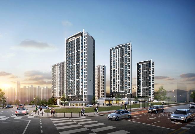 코오롱글로벌 ‘동남 하늘채 에디크’ 투시도. 리얼투데이