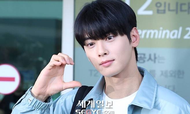 그룹 아스트로 멤버 겸 배우 차은우가 육군 군악대에 합격해 입대를 앞두고 있다.  세계일보 자료사진