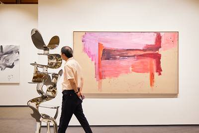 지난해 프리즈 서울에 참가한 타테우스 로팍의 부스 모습. 사진 제공=프리즈서울