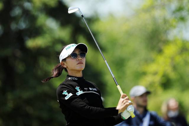 어프로치 샷하는 리디아 고. AFP연합뉴스