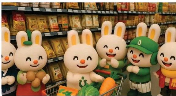 ‘경기화성태안농협’ 유튜브 채널에 올라온 토끼 캐릭터. 유튜브 채널 ‘경기화성태안농협’ 캡처